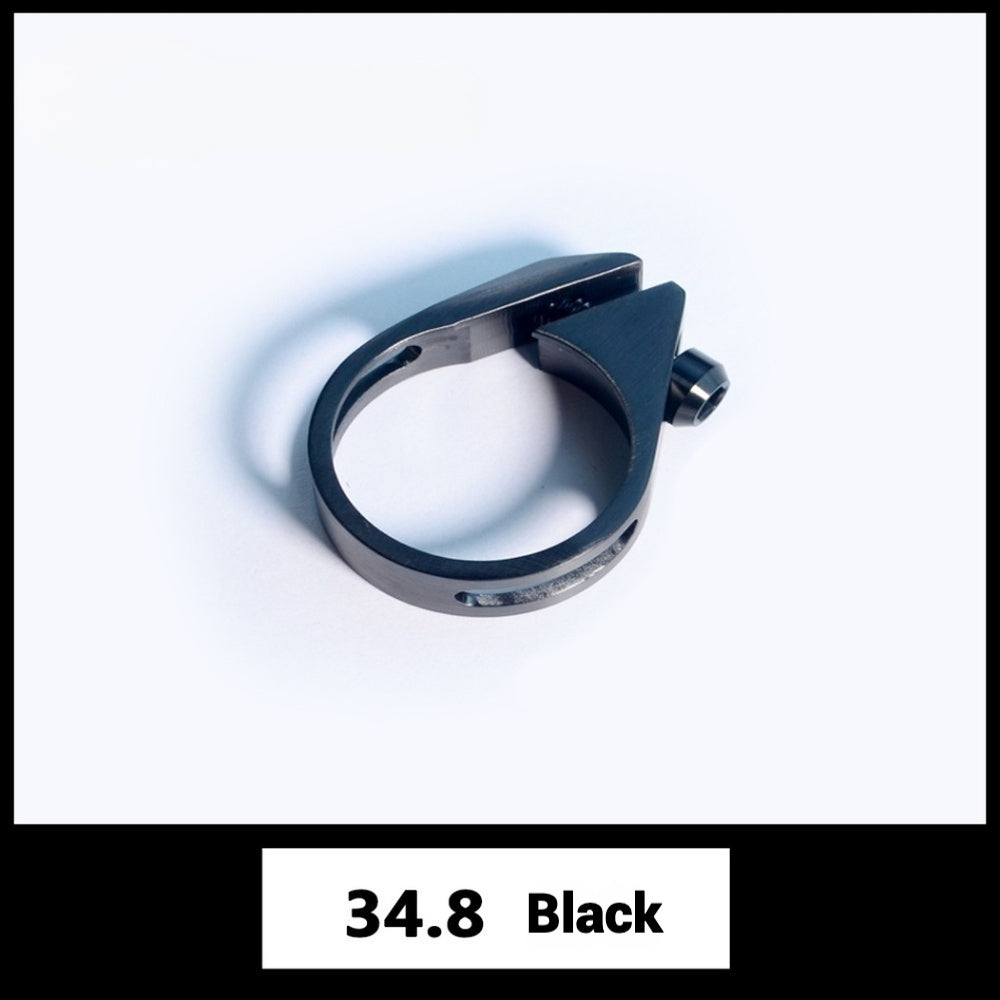 Ultra-Light Titanium Seatpost Clamp | Compatible with Specialized, Trek, Giant, Cannondale, and More | 31.8mm / 34.9mm | Gold, Rainbow, Black, Titanium