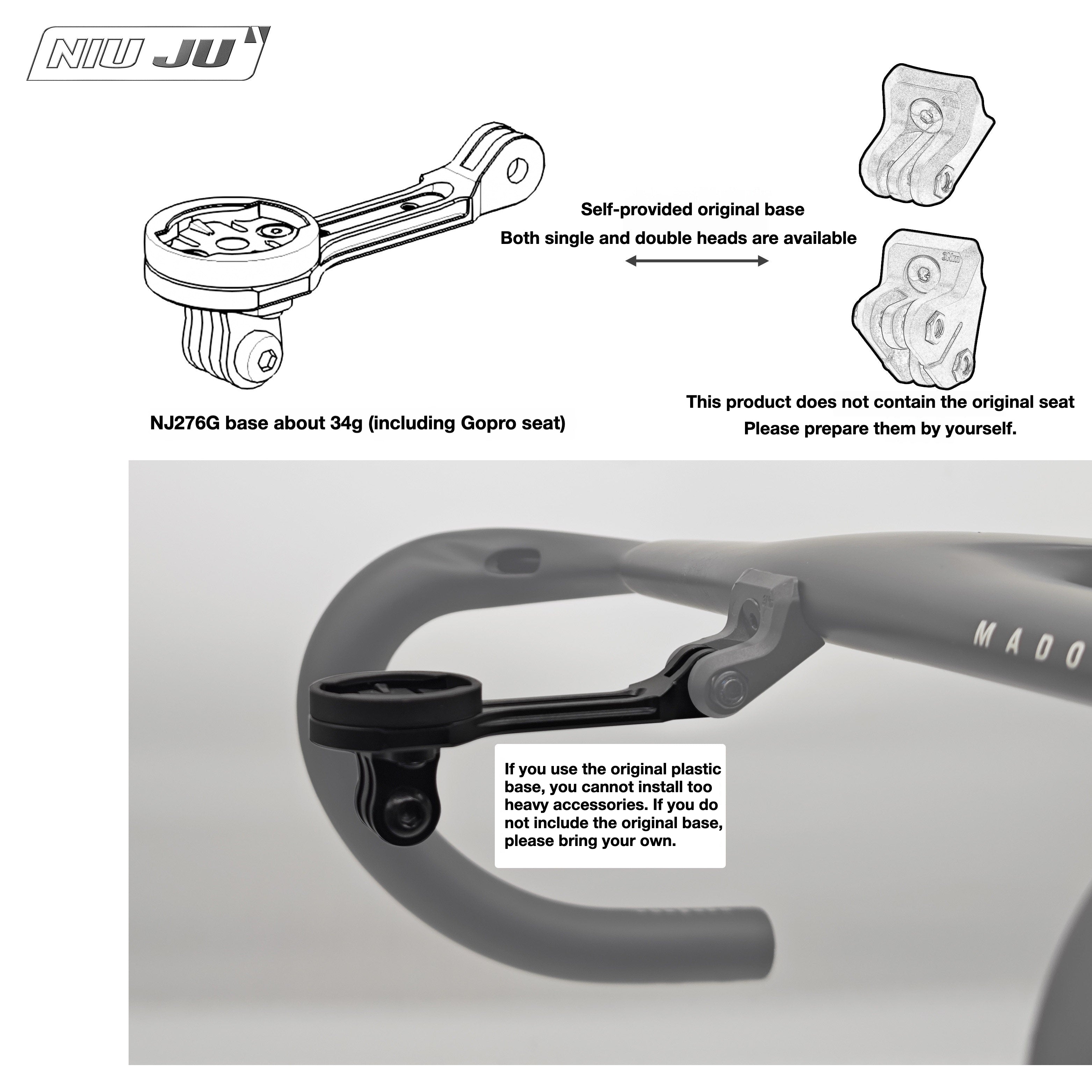 TREK Madone Gen 7 SLR BLENDR Computer Mount Extension