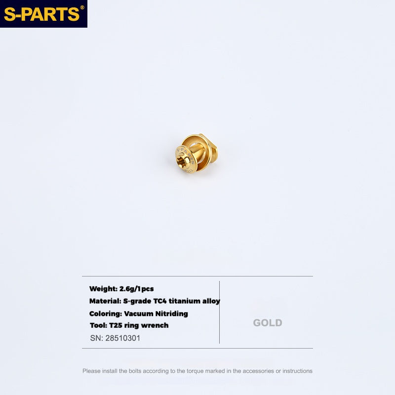 S-PARTS Titanium Alloy eeBrakes C-Clamp Screw Adapter Series
