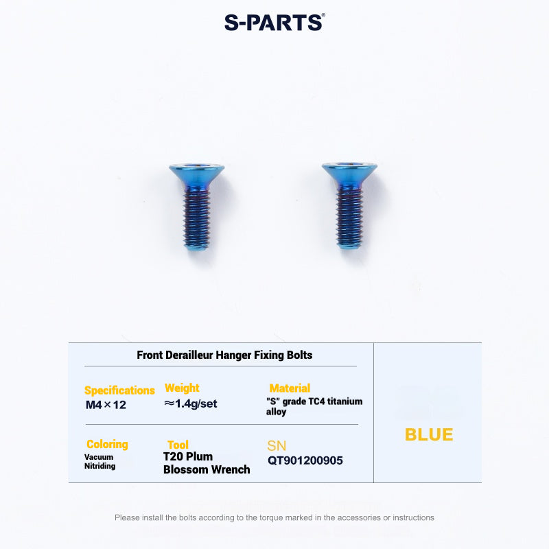 Cervélo S5 Titanium Bolt Kit – Full Frame Lightweight Upgrade Set | CNC TC4 Ti Bolts for Cervélo S5