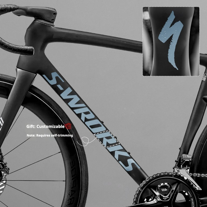 Tarmac SL8 Logo Decal Stickers – 2 Down Tube + 1 Head Tube for Specialized S-WORKS