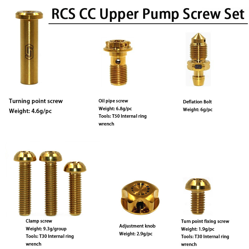 S-PARTS Brembo rcs RCS CC Titanium Upper Pump Screw Set Motorcycle Brake Bolt