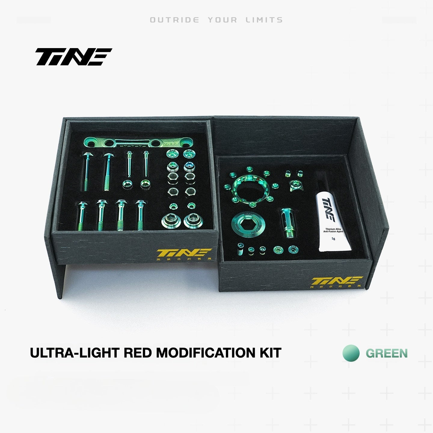 TiNE Titanium Bolt Kit for SRAM RED AXS Derailleur | Ultra-Light 77.7g Upgrade, 45% Weight Reduction
