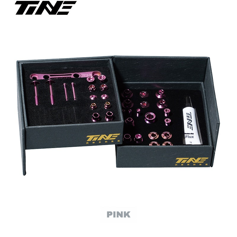 TiNE Ultra-Lightweight Titanium Bolt Kit for Shimano Dura-Ace 9270 / Ultegra 8170 / 105 7170 – Multiple Colors