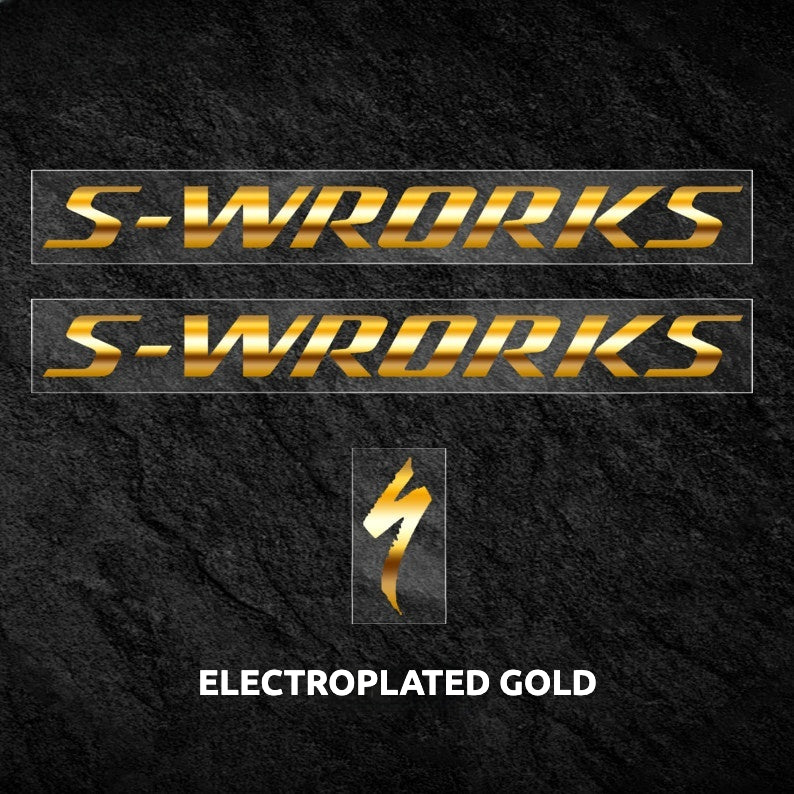 Specialized S-Works Stumpjumper 15 Frame Logo Cover Decal Sticker | Waterproof Custom MTB Frame Decal