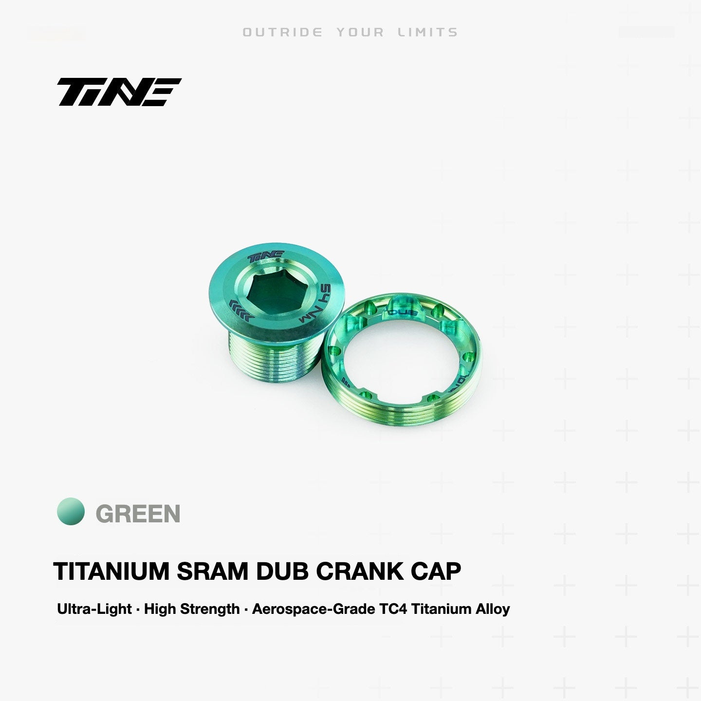 TiNE Ultra-Light SRAM DUB Titanium Crank Cap – 10.5g