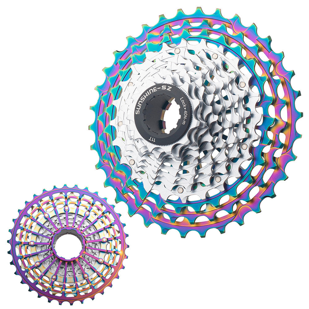 SUNSHINE Road Bike 11 / 12 Speed SLR Ultralight Color Cassette 11-36T HG Freehub 7075 Alloy