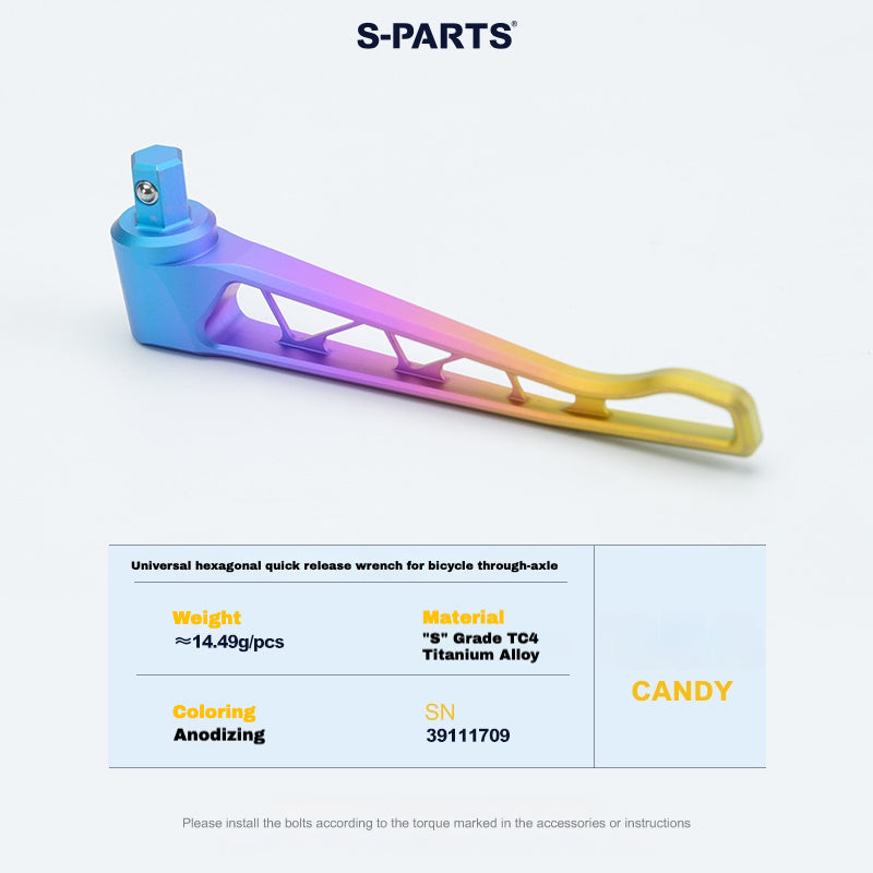 S-PARTS Titanium Quick-Release Thru Axle Set for Pinarello (24 Models) – 57.99g Ultra-Light | Multiple Anodized Colors