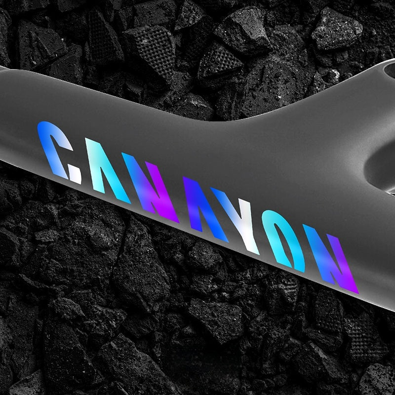 Canyon AEROAD CF SLX 8 Road Bike Handlebar Logo Stickers | Waterproof Color Change Decals