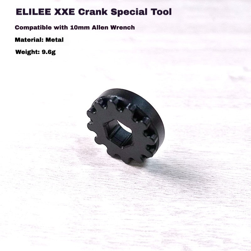 S-PARTS Titanium Crank Bolt & Anti-Loosening Cap Set for ELILEE XXE Crankset | 10.51g Ultra-Light | CNC Precision