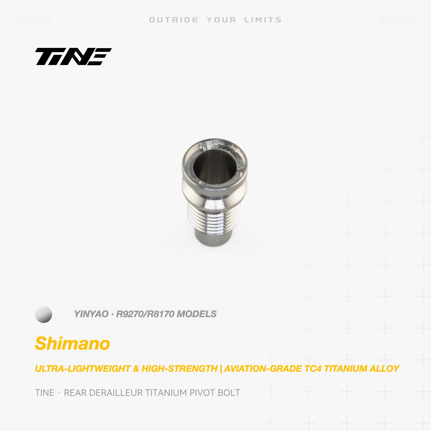 TiNE Titanium Shimano Rear Derailleur Pivot Bolt | Ultra-Light Road Bike Upgrade