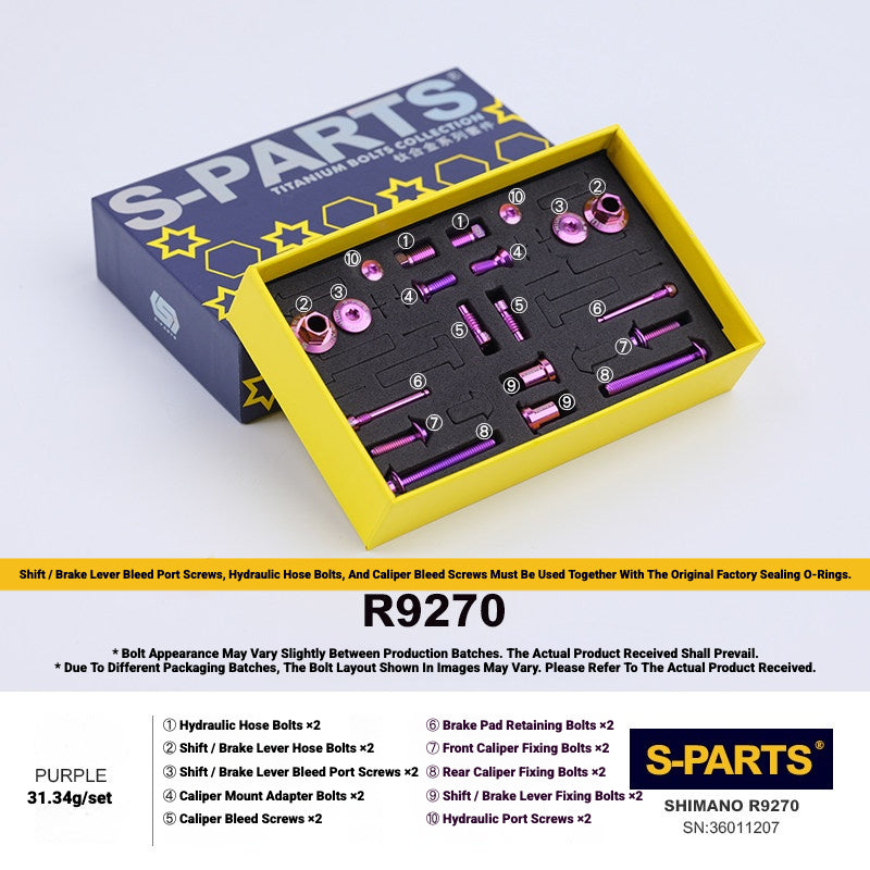 Shimano Dura-Ace R9270 Titanium Disc Brake Bolt Kit