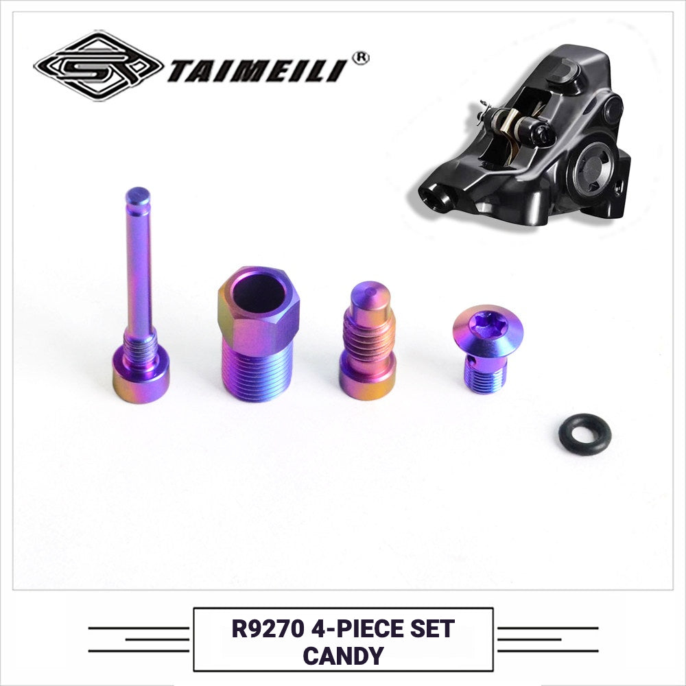 TAIMEILI Titanium Bolt Kit for Shimano R9270 Single Brake Caliper