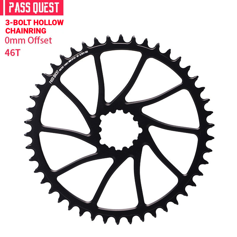 PASS QUEST SRAM 3-Bolt Direct-Mount Narrow-Wide Chainring | GXP DUB XX1 GX NX | 0mm Offset