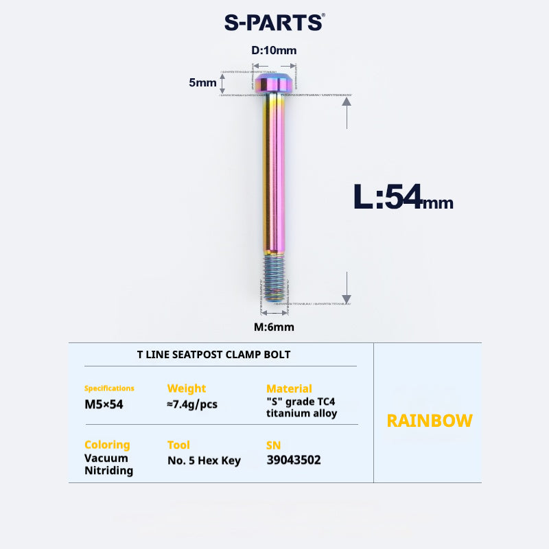 S-PARTS Titanium Bolt Upgrade Kit for Brompton | TC4 CNC Lightweight Frame & Hinge Hardware Set
