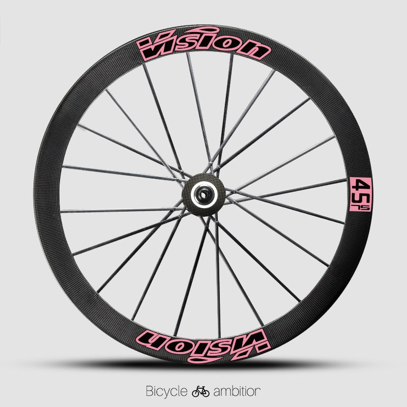 VISION METRON SL60 / SL45 Rim Decal Kit β 1-Wheel Set + 1 Spare Strip (Order 2 for Full Bike)