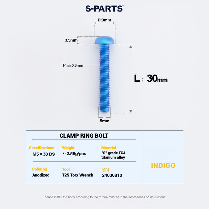 S-PARTS Titanium Bolt Upgrade Kit for SRAM MAVEN Brakes | CNC Precision | Lightweight | Full Color Options