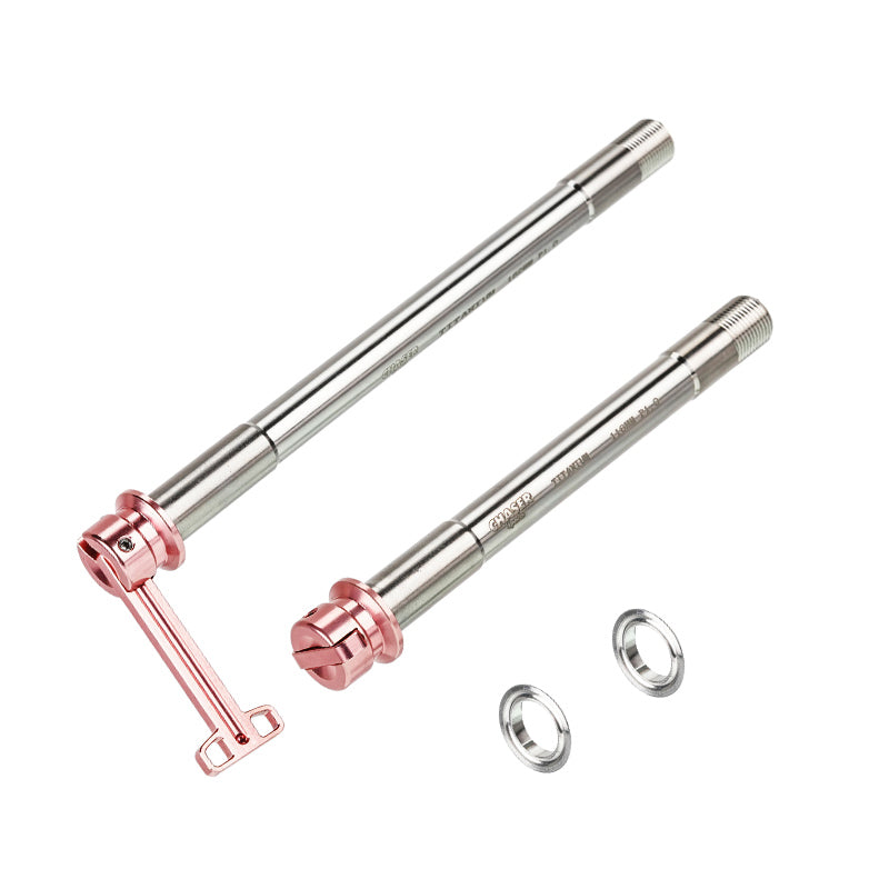 CHASER 12mm Titanium Thru Axle Set for Trek Madone Gen6 / Gen7 / Gen8 | Ultralight Hidden Lever Quick Release