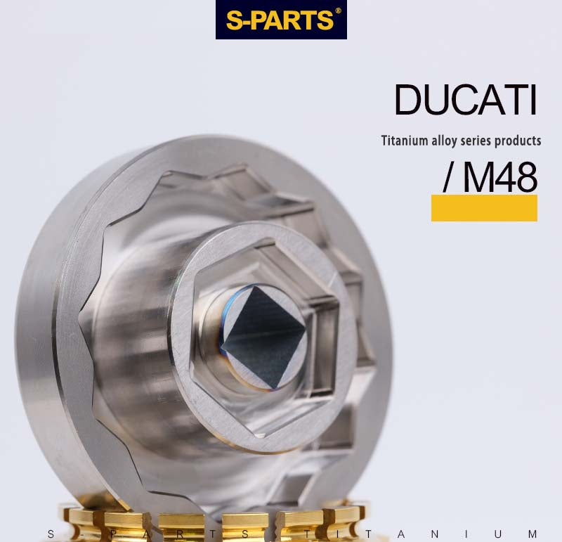 Dadi dell'asse posteriore M48 S-parts V4/V2/Molla di serraggio Street Fighter
