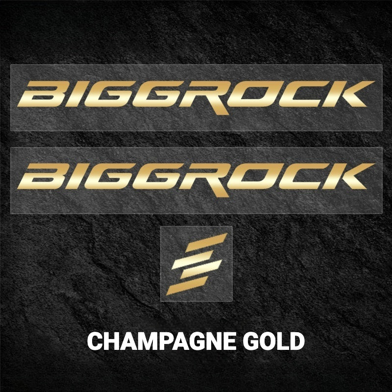 BIGROCK Aero Road Bike Frame Logo Decals | Custom Waterproof OEM Style Color Change Stickers