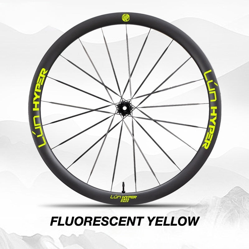 Infinity Logo Decals for Lún HYPER 5 D40 Gen 5 Wheelset | Waterproof Rim Overlay Stickers(Complete Decal Set for Two Wheels + Spare Decals Included)