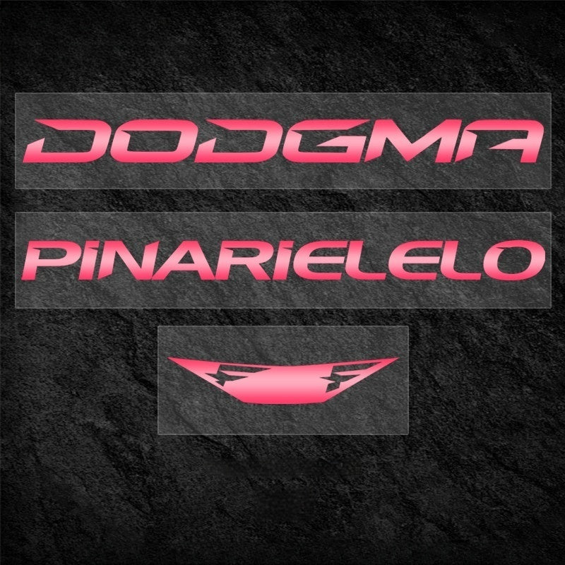 PINARELLO DOGMA F 2025/2026 Frame Logo Cover Decal Kit | 430–575mm | OEM Logo Overlay Stickers | Waterproof Vinyl Bike Frame Decals