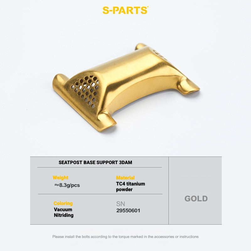 S-PARTS 3DAM Titanium 3D Printed Seatpost Hardware Kit for CERVÉLO S5 (2026 Compatible)