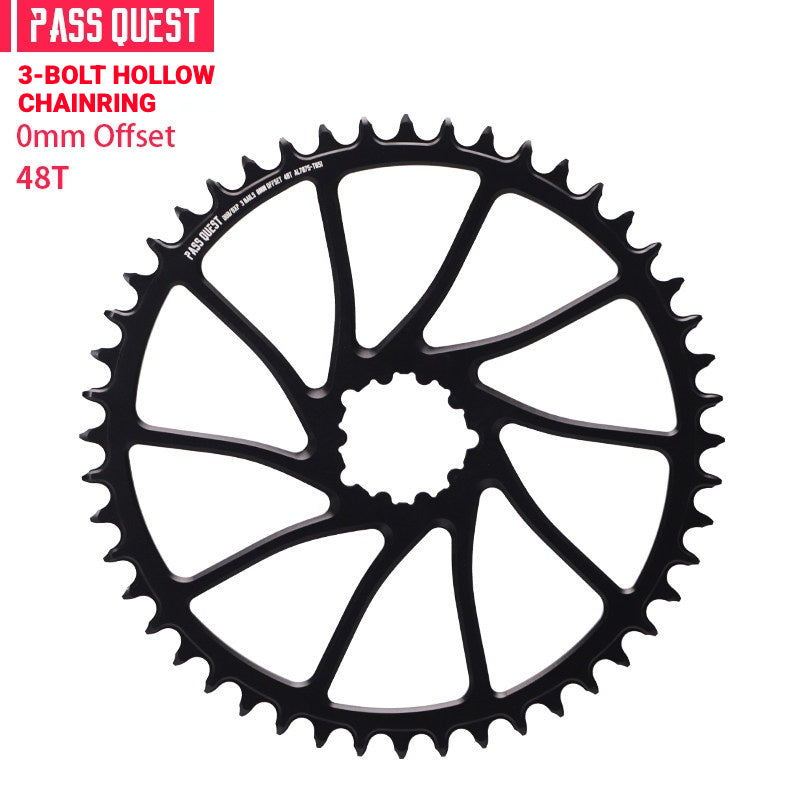 PASS QUEST SRAM 3-Bolt Direct-Mount Narrow-Wide Chainring | GXP DUB XX1 GX NX | 0mm Offset