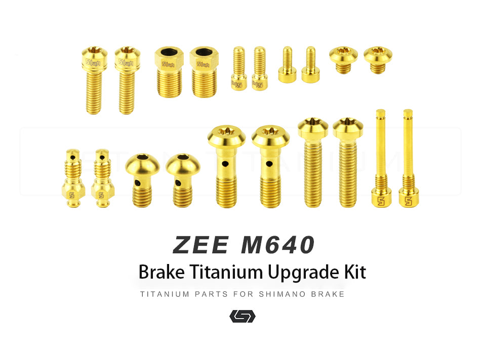 S-parts SAINT M820 ZEE Brake Titanium Alloy Upgrade Set Titanium Screw