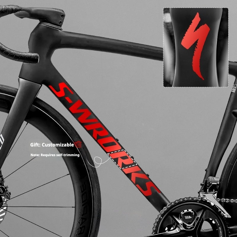 Tarmac SL8 Logo Decal Stickers – 2 Down Tube + 1 Head Tube for Specialized S-WORKS