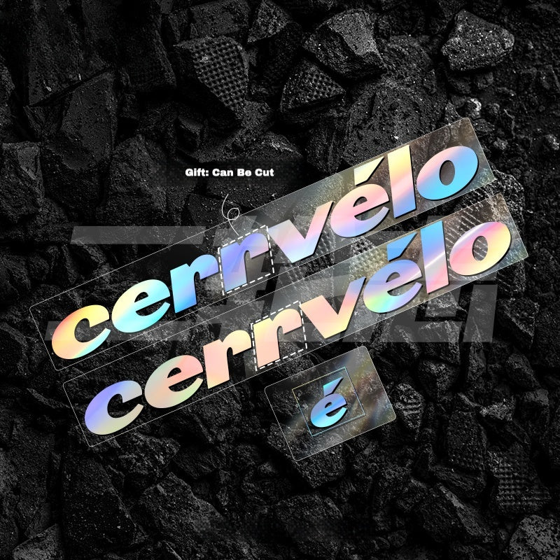 2023 cervelo S5 Frame Logo Color Decals|Down Tube & Head Tube Sticker Kit|48–56