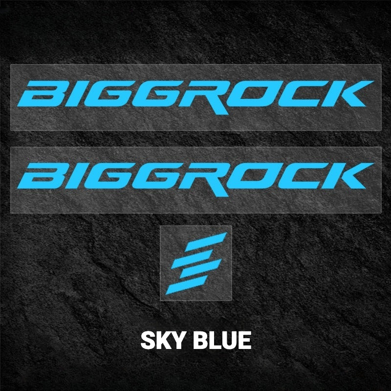 BIGROCK Aero Road Bike Frame Logo Decals | Custom Waterproof OEM Style Color Change Stickers