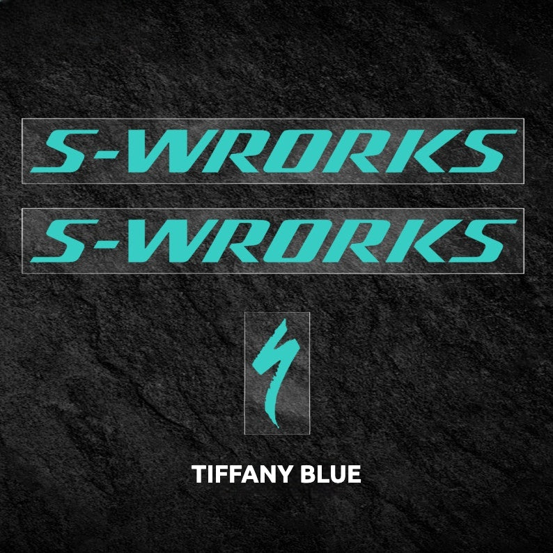 Specialized S-Works Stumpjumper 15 Frame Logo Cover Decal Sticker | Waterproof Custom MTB Frame Decal
