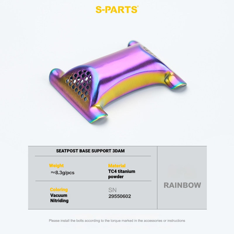 S-PARTS 3DAM Titanium 3D Printed Seatpost Hardware Kit for CERVÉLO S5 (2026 Compatible)