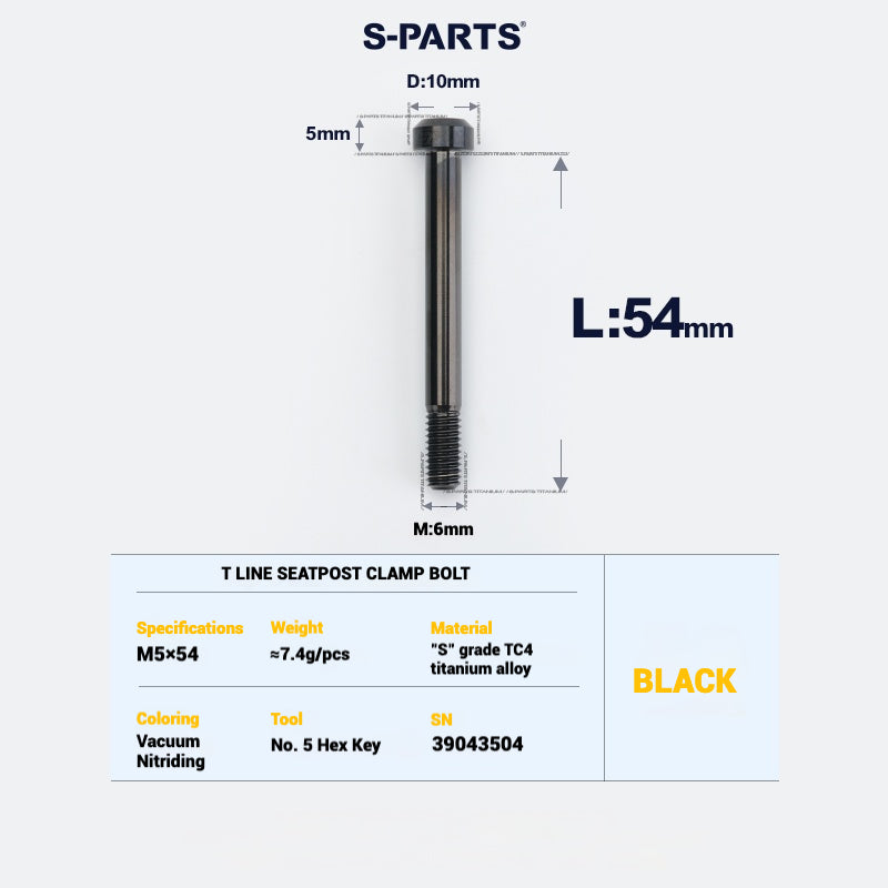 S-PARTS Titanium Bolt Upgrade Kit for Brompton | TC4 CNC Lightweight Frame & Hinge Hardware Set
