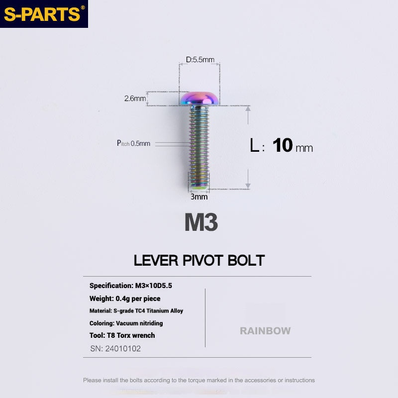 S-PARTS Titanium Bolt Upgrade Kit for SRAM MAVEN Brakes | CNC Precision | Lightweight | Full Color Options