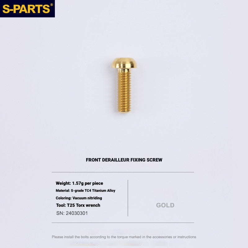Shimano Road Titanium Bolt Kit – S-PARTS Drivetrain Screws for R8050 / R8150 / R9250