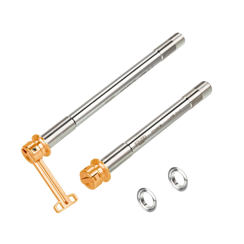 CHASER 12mm Titanium Thru Axle Set for Trek Madone Gen6 / Gen7 / Gen8 | Ultralight Hidden Lever Quick Release
