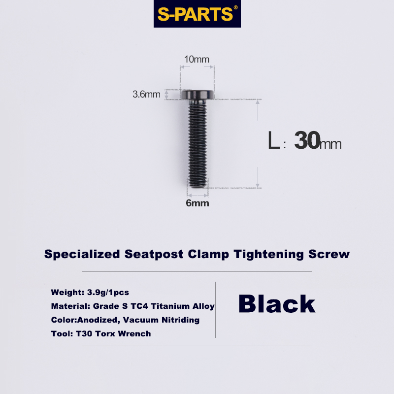 Specialized Seatpost Clamp Tightening Screw|Seatpost Clamp Wedge
Titanium Bolt For Specialized SL6, SL7, SL8 And Venge Oilslick