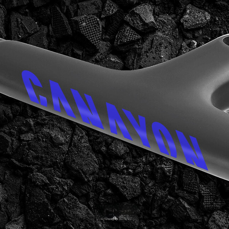 Canyon AEROAD CF SLX 8 Road Bike Handlebar Logo Stickers | Waterproof Color Change Decals