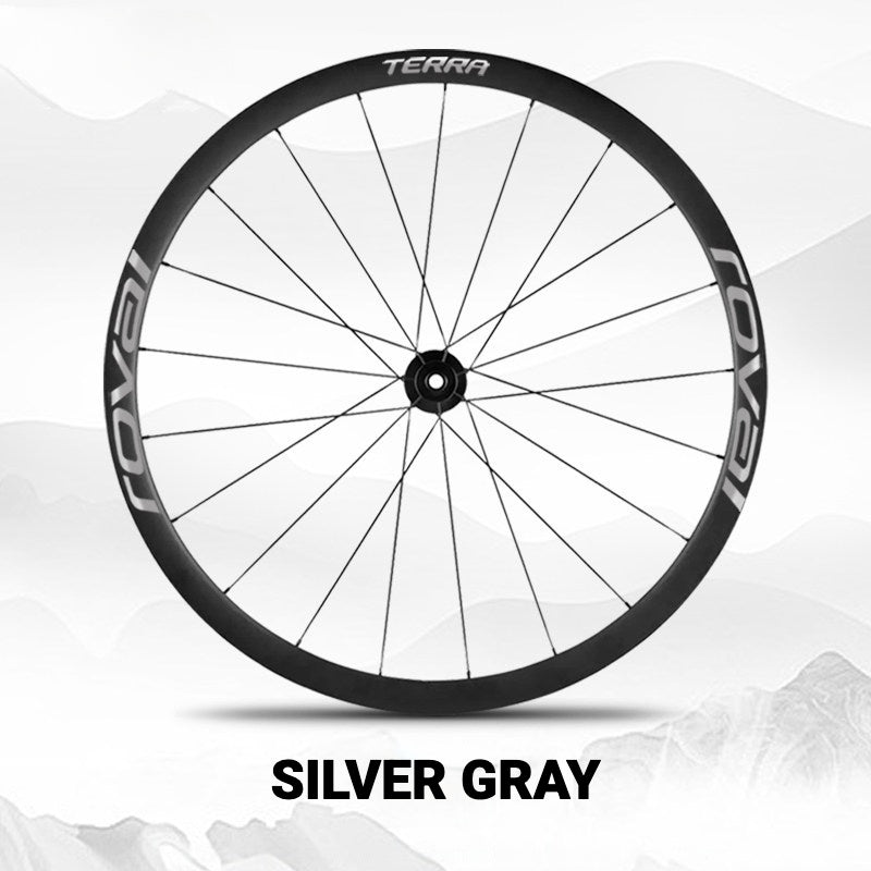 ROVAL TERRA Wheel Decal Kit | Custom Color Logo Stickers for Gravel & Road Bike Wheels
