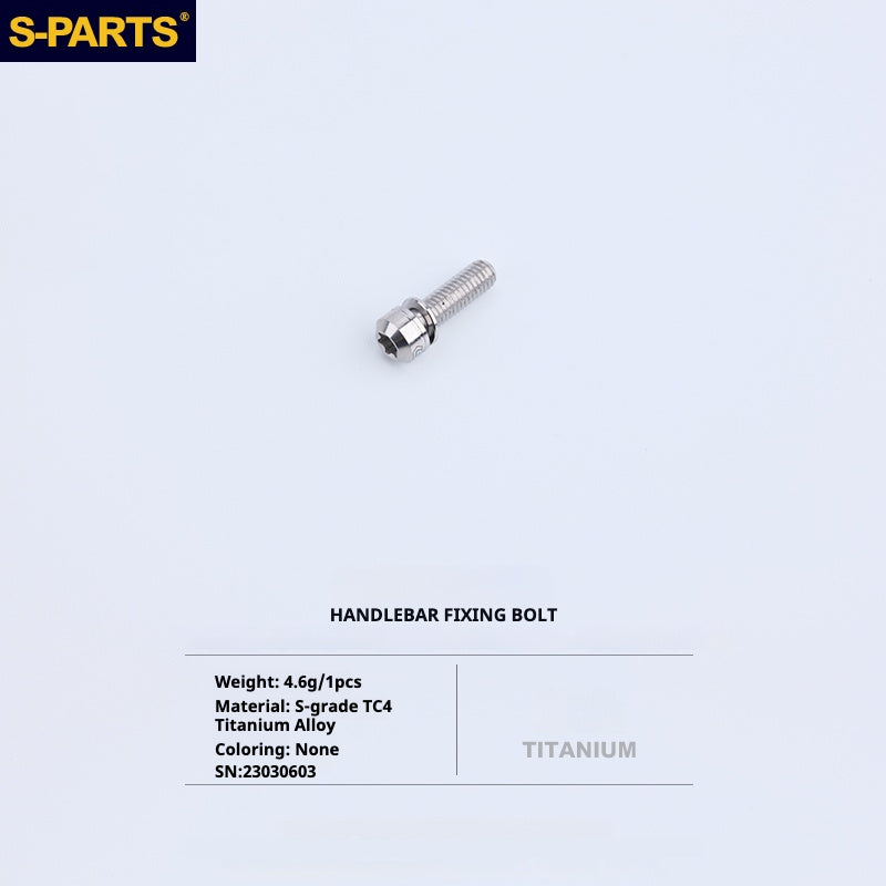 S-PARTS Titanium Bolt Upgrade Kit for Brompton | TC4 CNC Lightweight Frame & Hinge Hardware Set