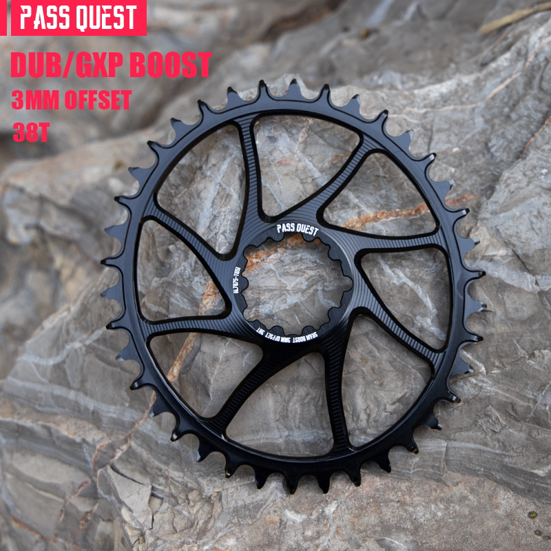 PASS QUEST SRAM 3-Bolt Direct-Mount Narrow-Wide Chainring | GXP DUB | 3mm / 6mm Offset