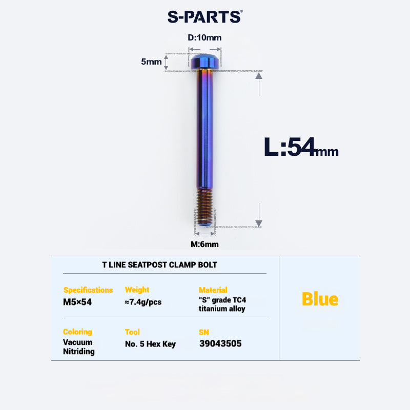 S-PARTS Titanium Bolt Upgrade Kit for Brompton | TC4 CNC Lightweight Frame & Hinge Hardware Set