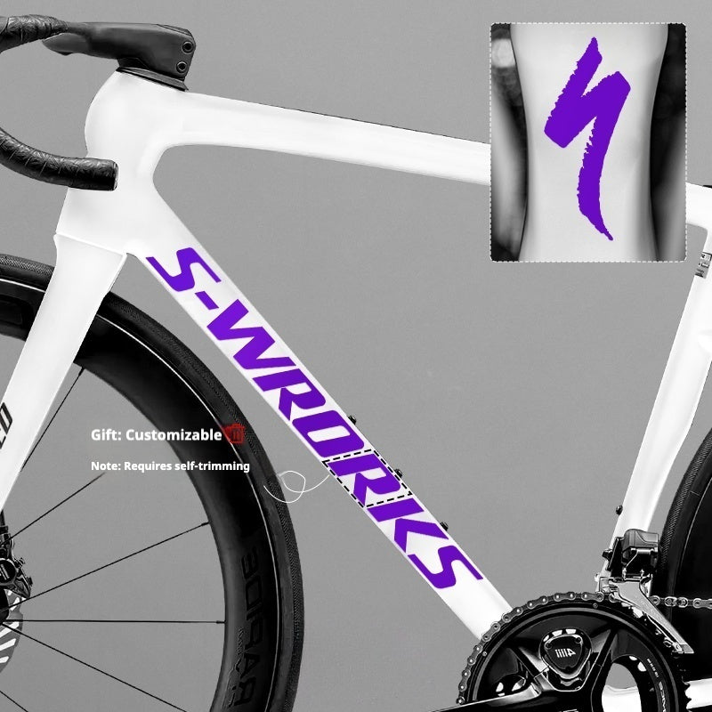 Tarmac SL8 Logo Decal Stickers – 2 Down Tube + 1 Head Tube for Specialized S-WORKS