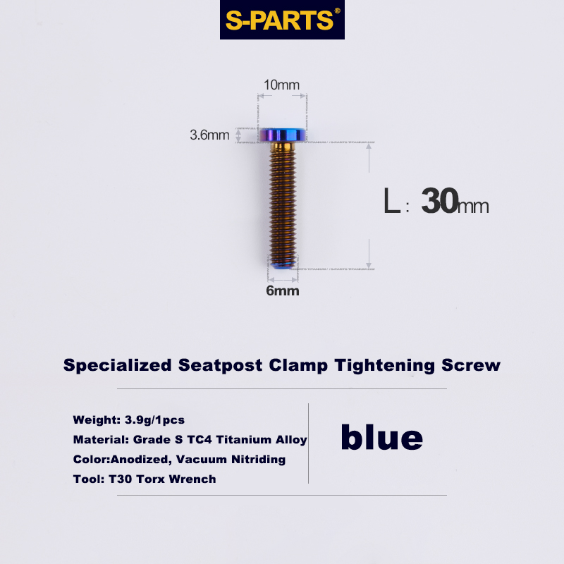 Specialized Seatpost Clamp Tightening Screw|Seatpost Clamp Wedge
Titanium Bolt For Specialized SL6, SL7, SL8 And Venge Oilslick