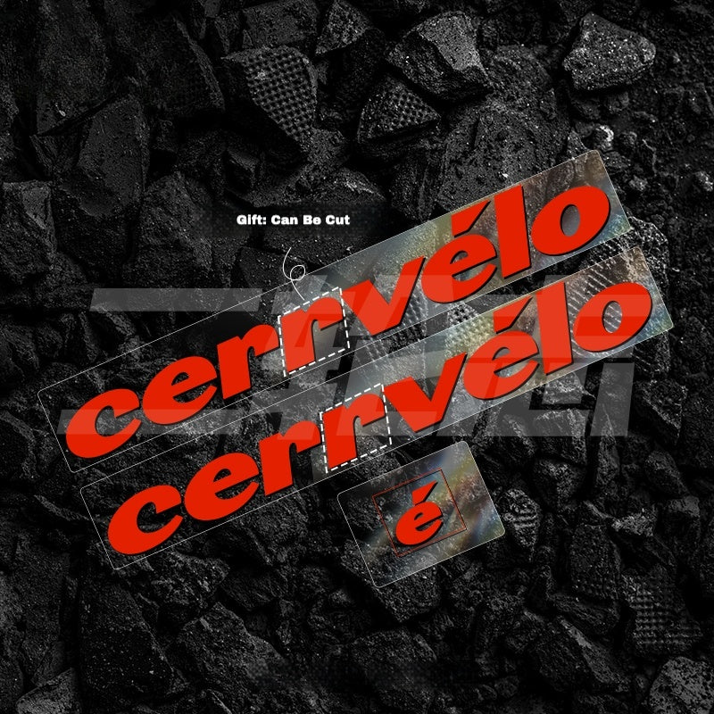 2023 cervelo S5 Frame Logo Color Decals|Down Tube & Head Tube Sticker Kit|48–56