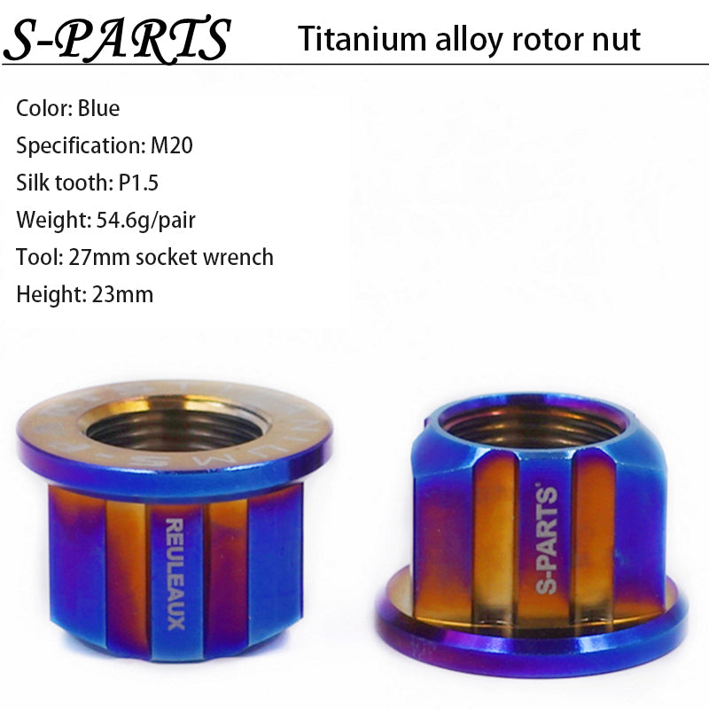 S-parts A3 series M16/18/20 titanium alloy rotor motor nuts electric motorcycle