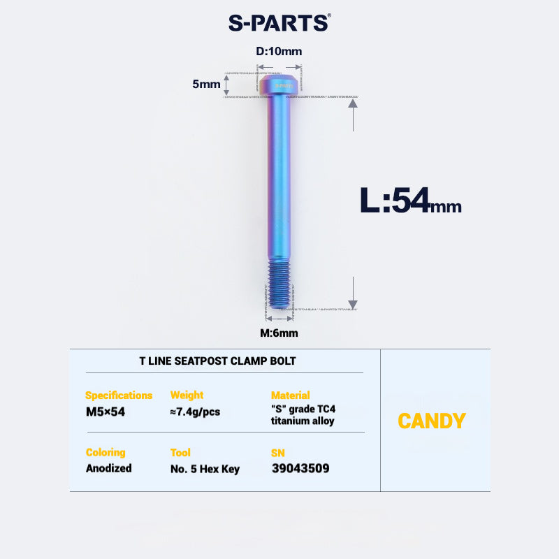 S-PARTS Titanium Bolt Upgrade Kit for Brompton | TC4 CNC Lightweight Frame & Hinge Hardware Set