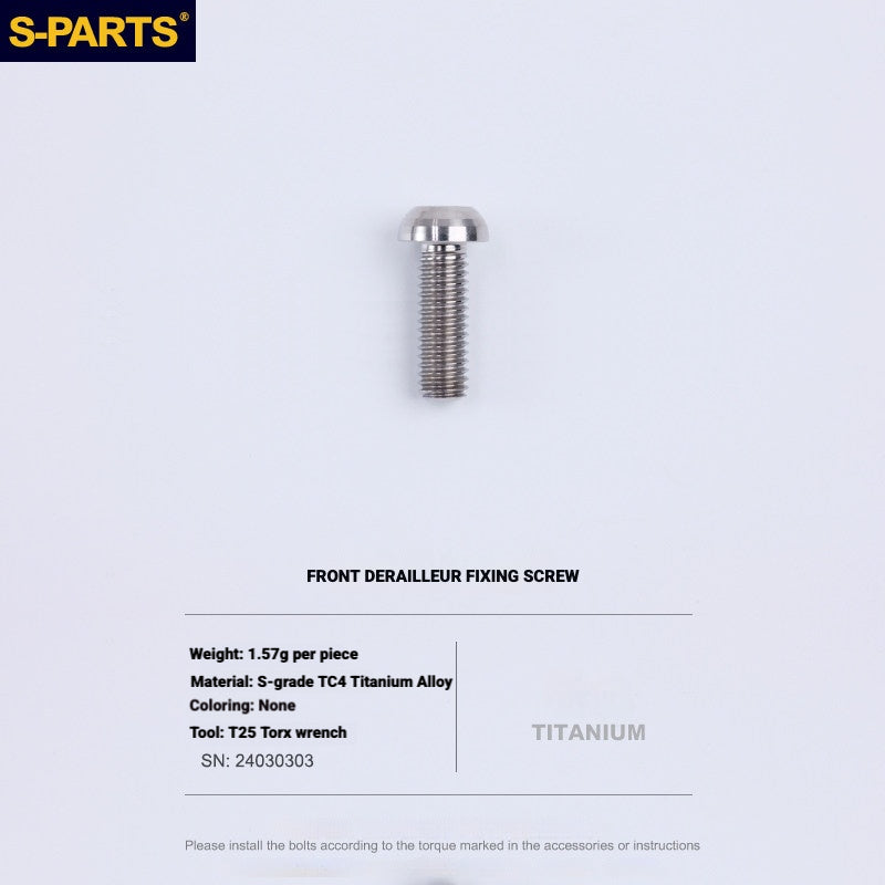 Shimano Road Titanium Bolt Kit – S-PARTS Drivetrain Screws for R8050 / R8150 / R9250